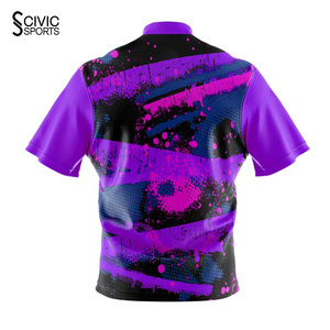 Custom Printed <b>Bowling</b> Jerseys Set Sublimated Personalized Designs Friendly Stretch Fabric for Teams - Product Image 4