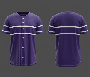 Fabricante de Uniformes de Béisbol Personalizados |   Uniforme de Béisbol para Equipo con Logotipo y Números Personalizados |   Uniforme de Béisbol Transpirable de Poliéster - Product Image 3