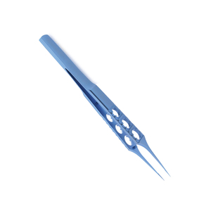 Vente en gros de forceps manuels Hoskin de haute qualité certifiés CE, à pointe angulaire, en acier inoxydable bleu, pour micro-suture chirurgicale - Product Image 3
