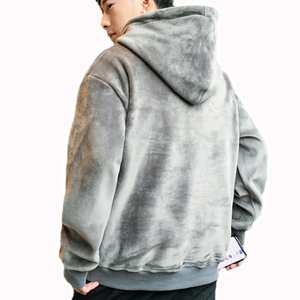 เสื้อฮู้ดดี้ผู้ชายคุณภาพสูง 500 GSM ผ้าฝ้ายฟลีซ 100% สำหรับฤดูหนาว มีกระเป๋า สกรีนโลโก้ได้ ทรงปกติ น้ำหนักมาก สไตล์สตรีทแวร์ - Product Image 6