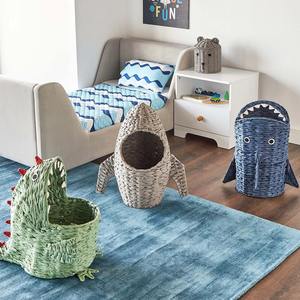 ตะกร้าผักตบชวาสานรูปทรงฉลาม ตะกร้าเก็บของทำมือ ขายส่ง เป็นมิตรกับสิ่งแวดล้อม ผลิตในเวียดนาม - Product Image 4