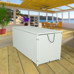 Juego de Muebles de Mimbre de Ratán para Comedor Exterior Moderno IPRO Premium 2026, Caja de Almacenamiento, Resistente a los Rayos UV, para Apartamento, Hotel, Dormitorio, Sala de Estar - Product Image 3