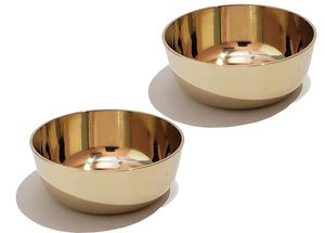 Bol de service décoratif en métal émaillé vert doré pour centre de table, décoration intérieure, cadeau - Product Image 4