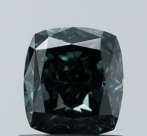 1.11ct Fancy Vivid Blue VS1 Ideal Cut <b>Cushion</b> Cut Lab Grown Diamond CVD IGI Certified - Product Image 1