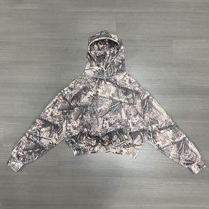Sudadera con Capucha Oversize Unisex con Estampado de Camuflaje Real Tree, Cierre de Cremallera Personalizado - Product Image 6