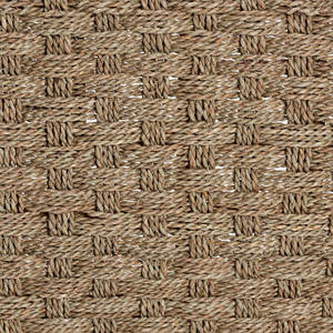 Banco bohemio moderno con acento, algas marinas naturales y asientos tejidos de madera de acacia para muebles de sala de estar - Product Image 3