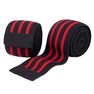 Soporte de Rodilla con Almohadilla de Silicona y Envolturas Elásticas de Compresión para Correr, Levantamiento de Pesas, Powerlifting, SPANDEX, NYLON - Product Image 3