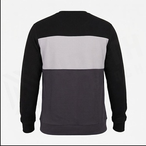 North Approach <b>Men's</b> Color Block Crew Neck Sweatshirt Regular Fit Polyester Cotton Knitted Breathable Autumn Casual <b>Pullover</b> - Product Image 2