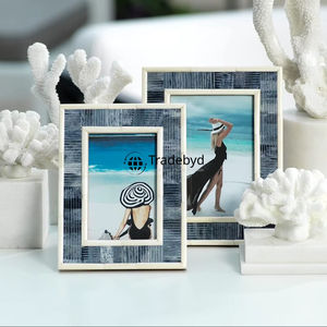 Marco de Fotos con Incrustaciones de Hueso, Estilo Vintage, Creativo, Hecho a Mano, Calidad Premium, Acabado Brillante y Ligero, por Tradebyd - Product Image 2