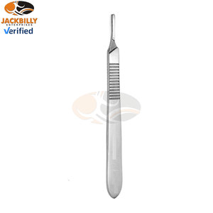 ด้ามมีดผ่าตัดแบบแมนนวลระดับพรีเมียม # ได้รับการรับรองมาตรฐาน CE 3 ระดับ เหมาะสำหรับกระบวนการทางการแพทย์ ใช้ซ้ำได้ ผลิตจากสแตนเลสคุณภาพระดับมืออาชีพ - Product Image 3