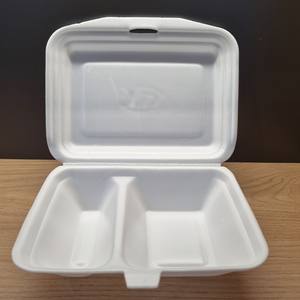 Plato/Bandeja/Contenedor/Caja de Espuma PS Desechable de 9x9, 8x8 con Logotipo Personalizado, Fábrica en Vietnam, Servicio OEM para Comida para Llevar - Product Image 4