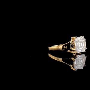 New Collection <b>Cushion</b> Cut Lab Created Diamond Engagement <b>Ring</b> 14K Solid Gold IGI Certified VVS+ Clarity Minimalist Hecza Jewels - Product Image 2