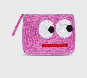 Pickleball Embroidery Glass <b>Seed</b> Beaded Customized Color Letterpress Printed Coin Purse Floral Design Mini Cosmetic Bag Gaming - Product Image 4