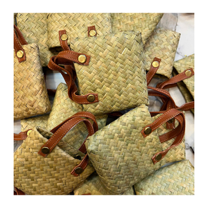 Mini sac à main en feuilles de palmier tissées, sac fourre-tout artisanal en fibres naturelles, petit sac écologique durable, fabricant OEM ODM - Product Image 4