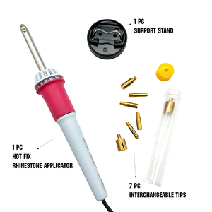 Professional DIY Hot Fix Applicator Wand with 7 Tips Plastic Material OEM/ODM Customization for <b>Wedding</b> <b>Dress</b> Rhinestone Fabric - Product Image 2