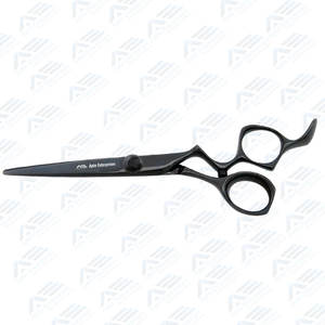 Noir 5.75 pouces forgé japonais acier cisaillement cheveux coupe ciseaux cisailles Kit professionnel coiffure beauté Instruments - Product Image 4