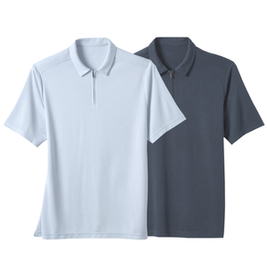 เสื้อกอล์ฟ OEM สำหรับผู้ชาย ขายส่งเสื้อผ้ากีฬา โลโก้แบบยูนิฟอร์ม เสื้อโปโลโพลีเอสเตอร์แบบมีซิป - Product Image 5