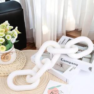 Chaîne en résine à maillons acryliques larges, chaîne en bois, poignée de sac en résine épaisse effet marbre, accroche-sac à main, accessoires pour sac fourre-tout, décoration murale - Product Image 1