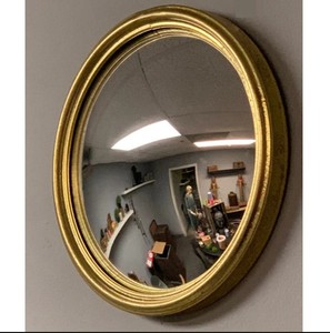 Modern Metal Convex Gold <b>Wall</b> <b>Mirror</b> Bullseye Decorative <b>Mirror</b> for Living Room Entryway & Home Decor - Product Image 1
