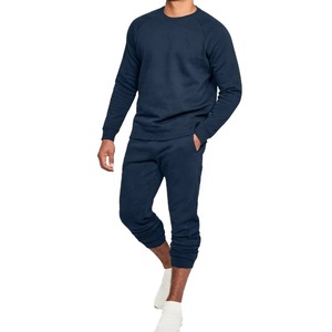 Best Selling Custom Logo Sweat Suit for Men New Design Organic Cotton Elastic Waist Waterproof Knitted Sportswear for Winter - Product Image 1