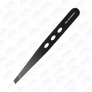 Pinzas de Acero Inoxidable para Belleza, Pinzas de Precisión para Cejas, Eliminación de Espinillas y Pelo Encarnado, Punta Inclinada - Product Image 4