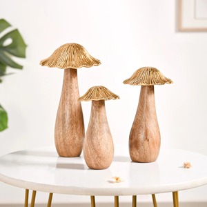 Minimalist Wooden and Metal Sculpture Modern Artistic Showpiece for Home <b>Decor</b> Living Room Office and <b>Table</b> Accent Contemporary - Product Image 2