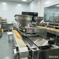Machine d'injection automatique de crème à piston pour choux à la crème, mochi et croissants