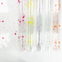 Rouleaux de papier d'emballage transparents, imperméables, recyclables, imprimés sur mesure en résine, couleurs or/argent/perle, pour cadeaux alimentaires