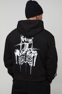 Sudadera con Capucha de Invierno con Cierre, 430 g/m², 100% Algodón, Felpa, de Alta Calidad, Gruesa, con Logotipo Personalizado Impreso, Ecológica y Resistente al Viento - Product Image 3