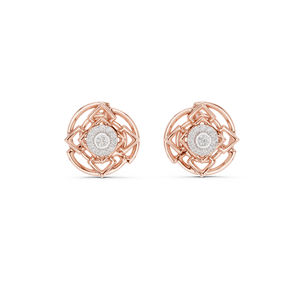 Pendientes de Oro Amarillo de 14K con Diamantes Cultivados en Laboratorio para Mujer |   Regalo de Aniversario |   Diamante Cultivado Nuevo - Product Image 5