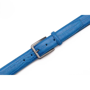 Cinturones Clásicos de Cuero para Hombre con Hebilla de Acero para Jeans/Pantalones - Cinturones de Lujo Personalizables OEM, Resistentes y de Alta Resistencia - Product Image 4