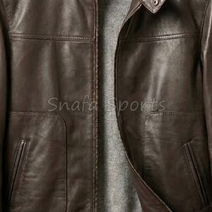 Casual Style <b>Sheepskin</b> Leather <b>Jacket</b> for Men in Best Design Leather Winter <b>Jacket</b> for Men In Wholesale Price - Product Image 3