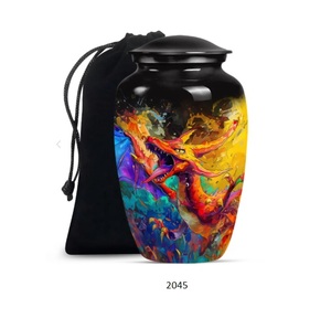 โกศบรรจุอัฐิรูปมังกรสำหรับผู้ชาย โกศตกแต่งสำหรับใส่เถ้ากระดูกผู้ใหญ่ ขนาด 10 นิ้ว สำหรับบรรจุอัฐิมนุษย์ ทั้งผู้ชายและผู้หญิง - Product Image 6