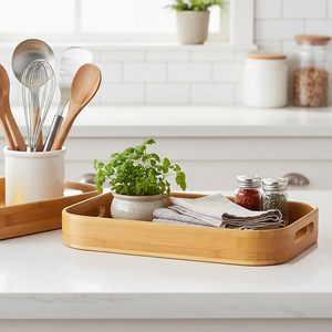 Bandeja de Madera de Diseño Personalizado de Alta Calidad para Cocina y Hogar, Bandeja de Servicio de Madera Maciza Adecuada para Hoteles y Restaurantes, Proveedor Mayorista - Product Image 3