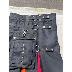 กางเกงกิลท์ผู้หญิงสีเทา สไตล์สก็อต ลายรุ้ง ผ้าฝ้ายผสม มีกระเป๋าอเนกประสงค์ รุ่น 2026 - Product Image 4