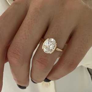 Magnifique bague de luxe en diamant taille ovale 3,01 carats cultivé en laboratoire avec or massif 18 carats, bijou de promesse raffiné, cadeau pour petite amie - Product Image 3
