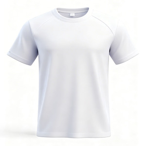 Men's Navy Blue Short Sleeve Quick Dry <b>T</b>-<b>Shirt</b> Regular Fit O-Neck Casual Solid Color Knitted <b>Polyester</b> <b>Shirt</b> - Product Image 2