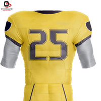Nuevo Uniforme de Fútbol Americano Elegante y Transpirable, Diseño 100% Poliéster, Colores Personalizados, Logotipo, Calidad Premium, Identidad de Equipo