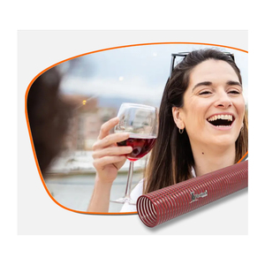 Tuyau en PVC rouge renforcé pour le transfert de vin et de boissons, résistant à la pression négative, tuyau d'aspiration sous vide - Product Image 2