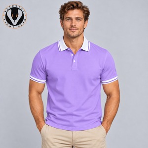 Chemises polo contemporaines pour hommes, construction confortable, design élégant et décontracté, pour les voyages d'affaires et les loisirs. - Product Image 4