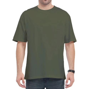 Bulk <b>White</b> Blank T-Shirt Manufacturer Custom Logo Embroidery Screen Print Heavy Weight Loose Fit Drop Shoulder Mens Blanks <b>Tee</b> - Product Image 2