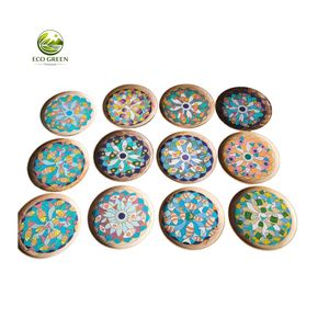 Wooden Fish Decorative Craft Hand Painted with Acrylic Paint Custom Handmade Coastal Style <b>Ornament</b> OEM Supplier - Product Image 5