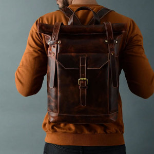 Mochila de Cuero Genuino Ecológico de Primera Calidad, Diseño Personalizado, Precio Económico, Impermeable, Tamaño Personalizable - Product Image 5