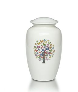 Urna de Aluminio de Base Plana para Cenizas Humanas - Urna Funeraria Metálica con Fondo Plano - Florero Conmemorativo Pulido para el Hogar - Product Image 4