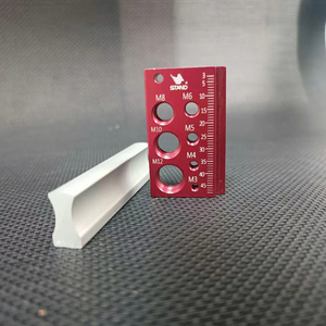 King Trade KT-007 Aluminum <b>Thread</b> Checker – 28-Size Bolt & Nut Identifier <b>Gauge</b>, ISO Metric, Matte Anodized Tool - Product Image 1