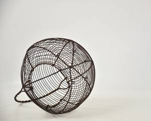 Compact Metal Egg <b>Storage</b> <b>Basket</b>, Space Saving Kitchen Organizer - Product Image 2