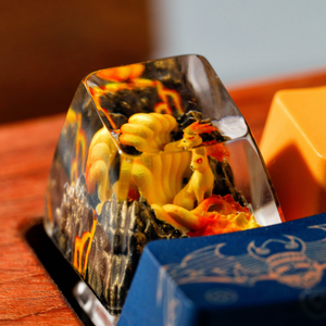 Keycaps Artisanat Forêt Mystique, Keycaps Artisanat Personnalisé, Keycaps Anime Mignons, Keycaps Verts, Ensemble de Keycaps, Keycaps en Bois - Product Image 2