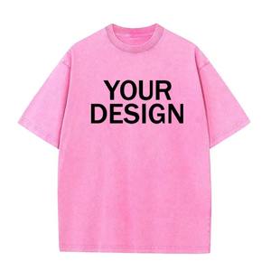 T-shirt unisexe en coton lavé, motif imprimé vintage personnalisé, coupe oversize, manches courtes, style streetwear pour homme, t-shirt décontracté - Product Image 3