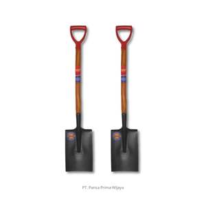 Bêche de haute qualité, robuste, avec manche en bois (SMK) |   Lame en acier au carbone épaisse de 300 mm, noire mate avec revêtement antiadhésif - Product Image 2