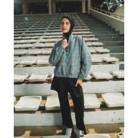 Blouson bomber Lumine Autumn tissé à col montant avec logo imprimé sur le devant